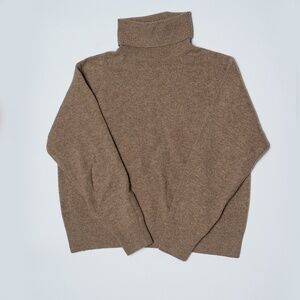 size s - Uniqlo Wool Turtle Neck Sweater Brown